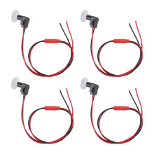 4pcs White Light Bright 12V Car Door Bowl Light Concealed Installation Door Handle Light LED Storage Box Light