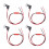 4pcs White Light Bright 12V Car Door Bowl Light Concealed Installation Door Handle Light LED Storage Box Light 1