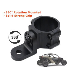 2Pcs 360 Adjustable Car Mount Bracket for UTV ATV RZR 4WD LED Whip Light Bar 1.75" to 2" Rollbar Cage