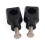 Motorcycle Black Aluminium Handle Bar Mounting Handlebar Risers Clamp 25mm for Universal 4