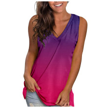 Camiseta sin mangas para mujer, escote en V, corte holgado, 1 pieza