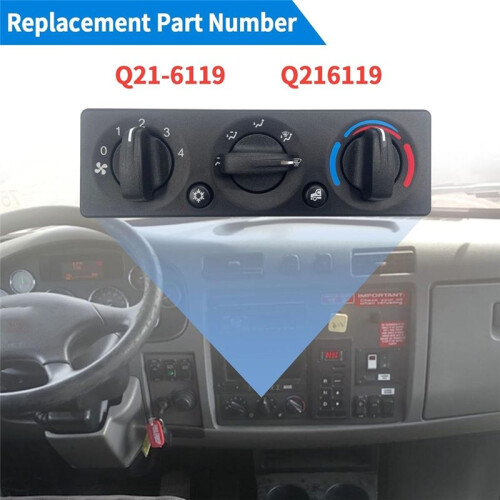 Q21-6119 HVAC Control Panel for  337 348 389 Trucks, AC Climate Control Module, Replace Q216119 1