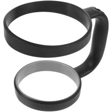 Cabo para copo Tineasur, em plástico preto, com pega ergonômica para 30