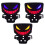 Motorcycle LED Devil Eye Tail Lights Brake Rear Light Lamp Integration Tail with Dynamic Flash for  TMX155 CG125 4