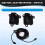 Car Accessory 2pcs Variable Electric Adapter Motor Exhaust Control Valve One-Key Button Remote Dual Kit  Systems 3