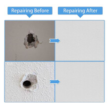 Kit di Riparazione per Cartongesso 48 Pezzi Toppe per Cartongesso Kit di Riparazione per Toppe per Cartongesso nel Alluminio Kit Toppe per Cartongesso