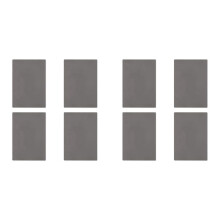 8X Foglio per Timbri In Gomma per Macchina per Incisione con Formato A4 2,3 mm (Grigio Scuro)