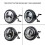 Kit de Suporte para Farol de Motocicleta de 7 Polegadas com Compartimento para Lâmpada e Suporte para Farol de Motocicleta de 7 Polegadas 4