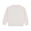 Babytrui, effen kleur, gebreide pullover, wit, 12 maanden 2