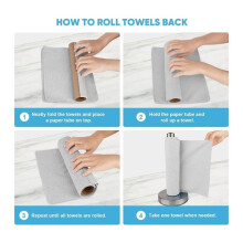 Microfiber Cleaning Cloth Rolls, Reusable, Tear-Off Paper Towels, Microfiber Towels, Lint-Free Household Cleaning Cloths
