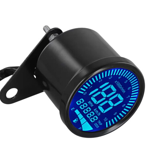 Motorcycle Meter Speedometer Digital Odometer Night Light 12V Digital Speedometer Tachometer Motorcycle Accessories,B 1