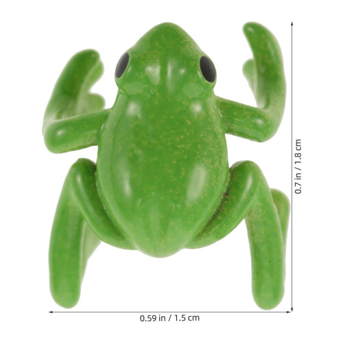Orecchie a forma di rana per donna, verde chiaro, 2 pezzi 1