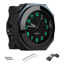 Reloj de Moto Luminoso Multifunción, Resistente Al Agua, Portátil, Compacto, Digital, para Manillar de Bicicleta