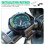 Motorcycle Watch Luminous Multi-Function Waterproof Motorcycle Watch Portable Compact Digital Clock for Bike Handlebar 5