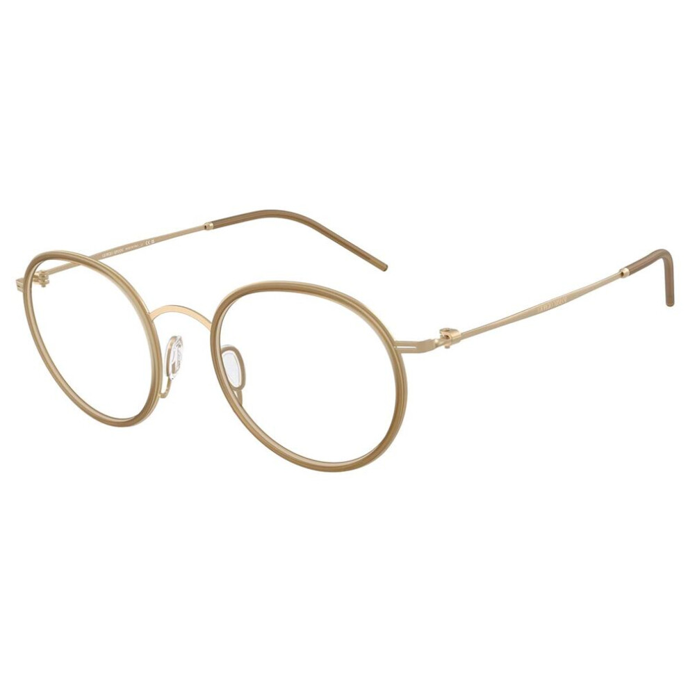 Giorgio Armani Gold Man Ar5155 3395 Optical Frames Metal Round Normal - Image 2