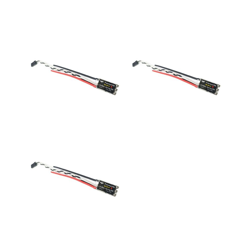 3X Fvt Little Bee Blheli-S Spring 20A Brushless Esc 2-4S Supports Mulitshot Dshot Oneshot42 Oneshot125 Multicopter 4712028977979