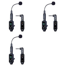 3X UHF-Kabelloses Saxophon-Mikrofonsystem, Clip--Instrumente, Professionelles Funkmikrofon für Bühnenauftritte B