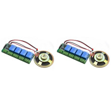 2X AI Intelligent Voice Recognition Module 4CH Offline Voice Control Module Support Custom Voice for DIY