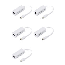 5X Karta Sieciowa USB Type-C na Rj45 100M Konwerter Karty Sieciowej Bez Sterowników Adapter Kabla Sieciowego Adapter Ethernet A