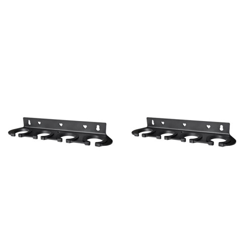 2X Multi Microphone Holder for Mic Stand Storage Organizer for Handheld Dynamic Wired and Wireless Mics Wall Mount