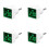 4X Digital Voltmeter Square AC220V Square Voltage Tester with LED Display and Indicator Light EU Plug Green 1