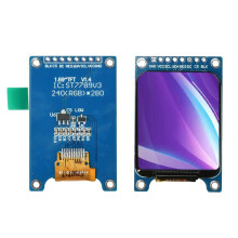 1.69 Inch TFT LCD Screen Module ST7789V3 SPI Interface,Ultra Thin 240x280 Color Display,Rounded Corner Small IPS Monitor