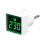 4X Digital Voltmeter Square AC220V Square Voltage Tester with LED Display and Indicator Light EU Plug Green 2