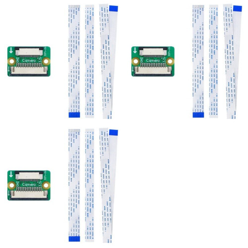 3X 15pin to 22pin Adapter Board  Display Cable and CSI Camera Cable Adapter Board for Raspberry Pi 5