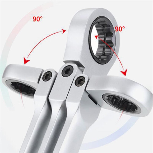 15PCS Adjustable Ratchet Wrench Kit Labor-Saving Torque Spanner Socket Set for Car Repair Hand Tools Adjustable 2