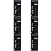 6X NGFF M.2 Adapter M2 SATA3 Raiser M.2 Till Adapter SSD M2 Till Expansion Card B Key Support 30/42/60/80mm