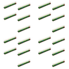 20 Stuks 2X20 Pin Mannelijke GPIO Header voor Raspberry Pi Nul Dubbele Rij 20 Pin Mannelijke Pin GPIO Connector Stapelen Header Verlengen