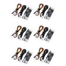 6X Singolo 12V 0.8A PWM 2-3 Fili Ventola di Controllo Della Temperatura Regolatore di Velocità Modulo di Riduzione del Rumore del Computer