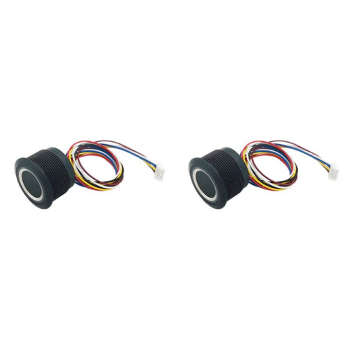 2X R503 RGB Ring Indicator Fingerprint Module Capacitive Fingerprint Module Sensor Scanner IP65 Waterproof