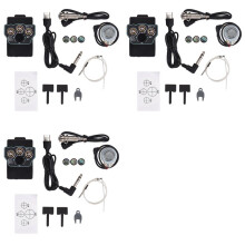 3X Pastilla de Guitarra Clásica Pickup de Guitarra Pickup de Vibración BT Acompañamiento Resonancia Pickup 3-Band EQ Ecualizador Acústico