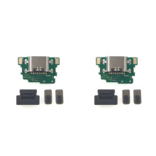 2X for New 3DS XL Charging Port Replacement Convert to USB-C to USB Type C for NEW 3DS XL Charging Socket Grey