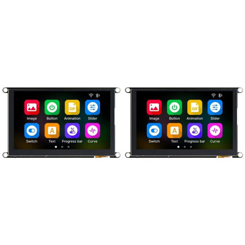 2X ESP32S3 8M PSRAM 16M Flash 5-Inch IPS 800 X 480 High-Definition LCD Module Capacitive Touch,with WiFi