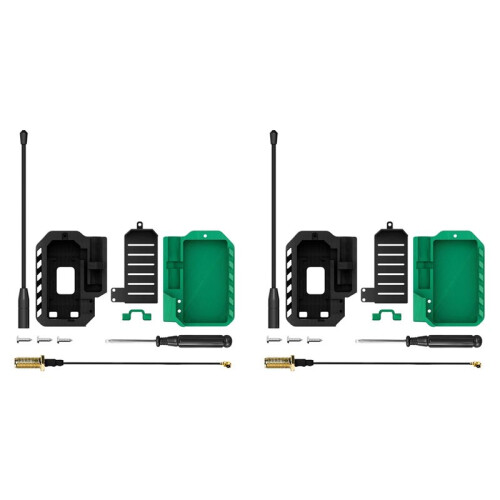 2X Caixa para Placa de Desenvolvimento Heltec V4 Meshtastic WiFi LoRa 32 V4 com Tela OLED de 0,96 Polegadas e Alimentação Solar (Somente A Caixa)