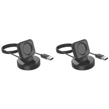 2X Stazione di Ricarica Supporto per Telefono Cellulare Cavo di Ricarica Dock Supporto per Caricabatterie Watch per OPPO Watch 3 Pro/3/2
