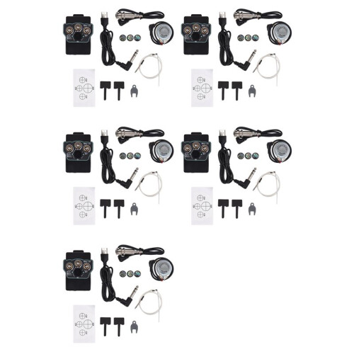 5X Gitarr Pickup Klassisk Gitarr Pickup Vibration Pickup BT Ackompanjemang Resonans Pickup 3-Bands EQ Equalizer Akustisk