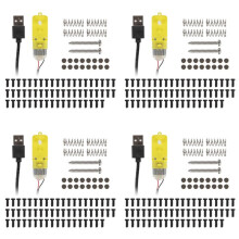 4X for Engine Model Components Kit MH005 Maker'S Supply DIY Model Toy Gifts 3D Printer Accessories