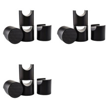 12pcs HIFI Cable Stand Booster Holder Support Frame Anti-Shock Foot Multi-Function Speaker Cable Trailing Pad Black