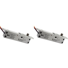 2X Elektryczny Zamek Wpuszczany Fail Safe lub Fail Secure Elektroniczny Zamek Wpuszczany DC12V z Regulowanym Opóźnieniem Czasowym Dostępu