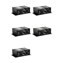 5X AK-270 AK270 12V HIFI Eindversterker Audio Thuis Auto Theater Versterker 2 Kanaals Versterker USB/ AUX Ingang