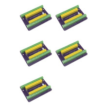 5X for Raspberry Pi GPIO Expansion Board Picow Terminal GPIO Interface Module Onboard Male and Female Pins(Welded)