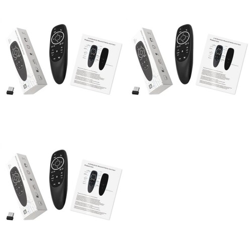 3X G10S Pro Remote Control for Android TV Box Voice Remote Control 2.4G Wireless Mouse Gyroscope IR Remote LED Backlight