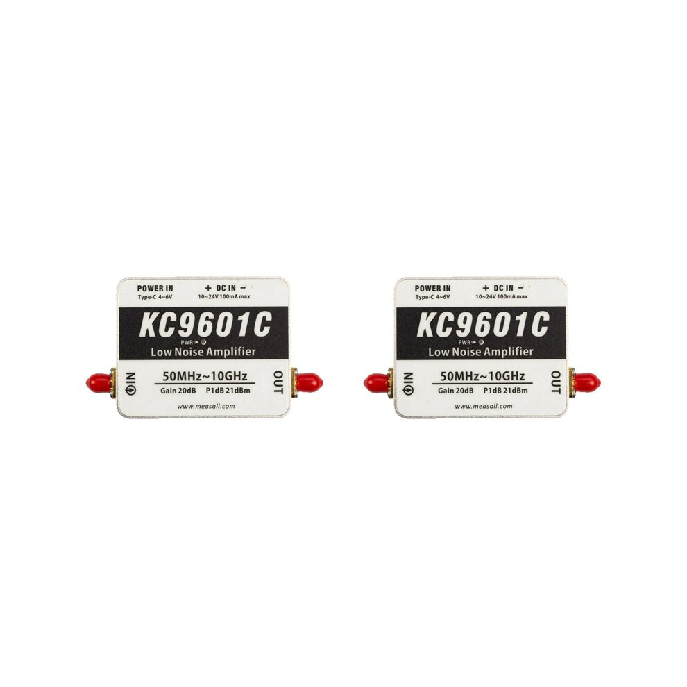 2X Kc9601c 50Mhz-10Ghz Low Noise Amplifier Ultra-Wideband Lna Module 21Db High Gain Type-C Power Supply 6031897812272