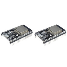 2X Carte de Développement NodeMCU-32S ESP32S, Module Sans Fil Double Cœur Wi-Fi et BLE ESP32 IoT, Micro-USB