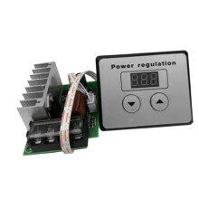 10X 4000W 220V AC SCR Régulateur de Tension Gradateur Moteur Électrique Vitesse Régulateur de Température + Compteurs Numériques pour Chauffe-Eau