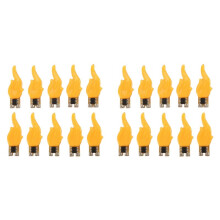 LED Flash Kaars Vlam Licht 1800K Warm Wit Verjaardag Camping Lamp LED Decoratieve Licht Accessoire 20st