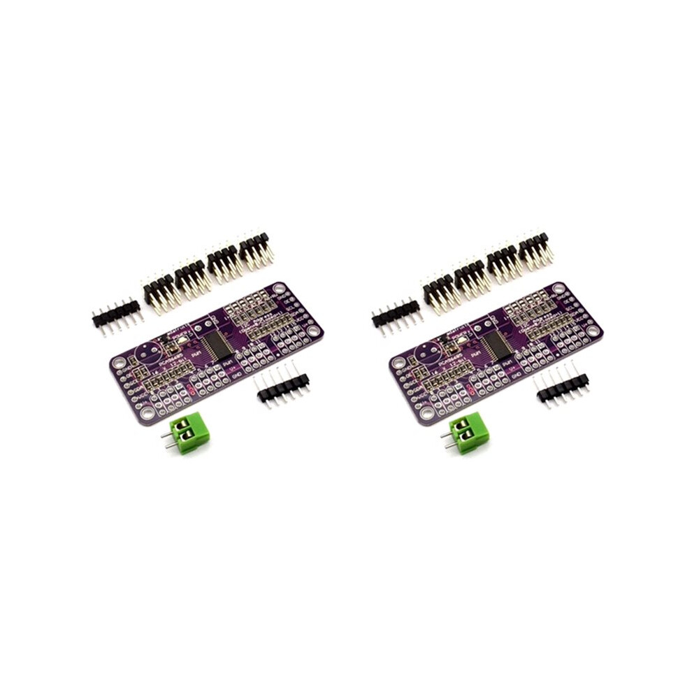 2X Mcu-Pca9685 16-Channel Servo Driver 12-Bit Fm+I2c Bus Pwm Controller Servo Control Module 6031378270898